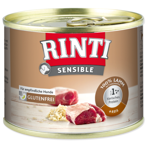 Konzerva RINTI Sensible jehne + rýže 185g