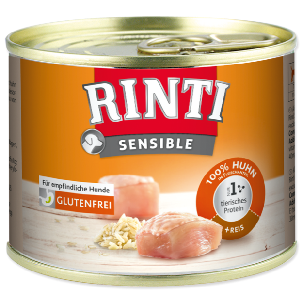 Konzerva RINTI Sensible kure + rýže 185g
