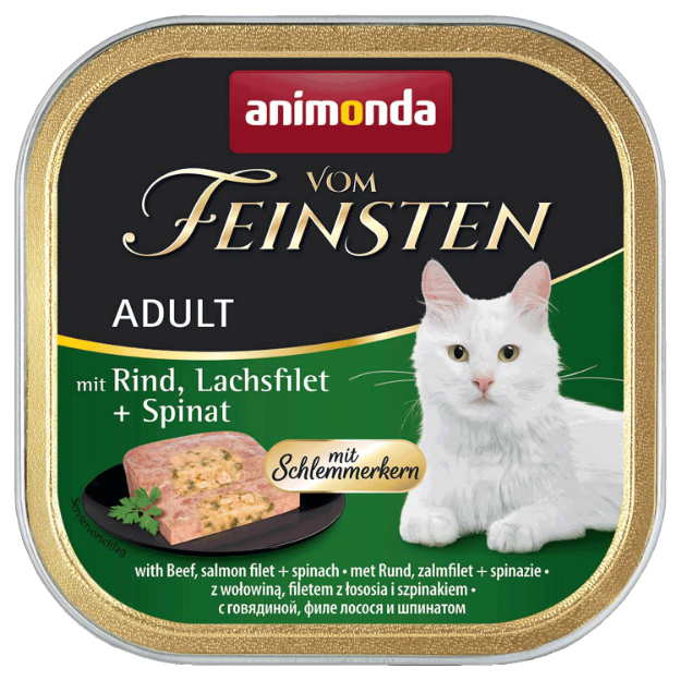 Obrázek Paštika ANIMONDA Vom Feinstein hovězí + losos + špenát  100 g